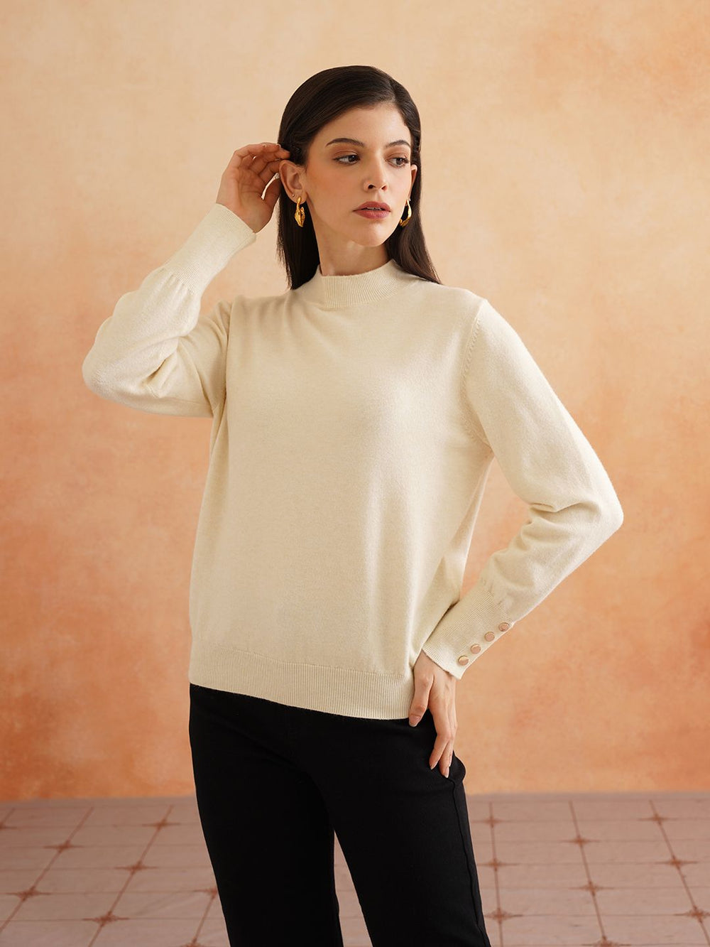 Pull Over Off White Sweaters Beatnik