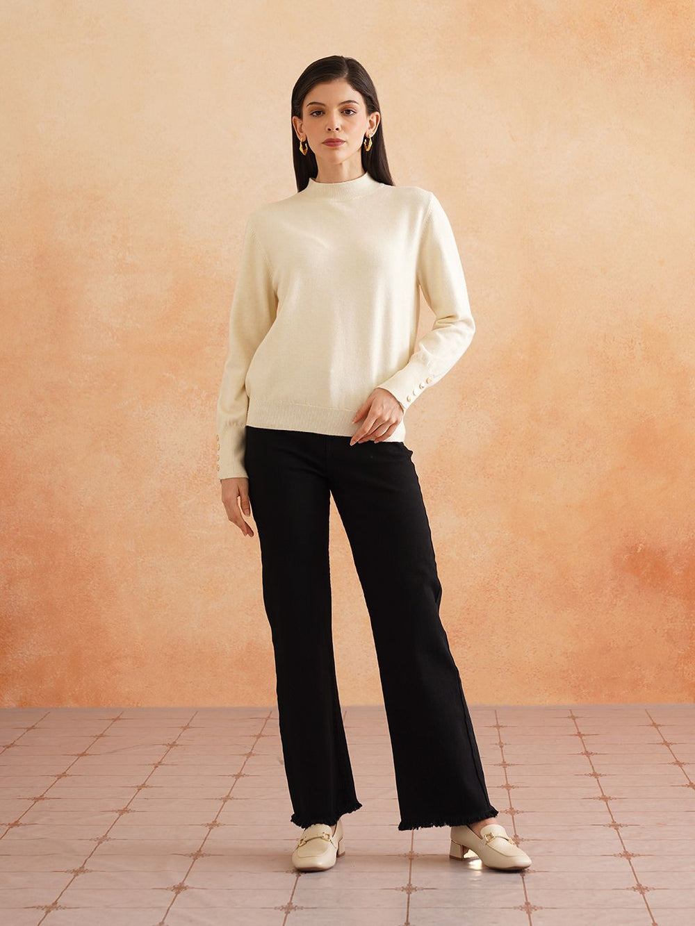 Pull Over Off White Sweaters Beatnik