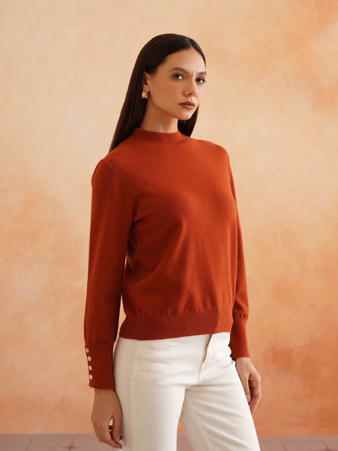 Pull Over Rust Sweaters Beatnik