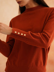 Pull Over Rust Sweaters Beatnik