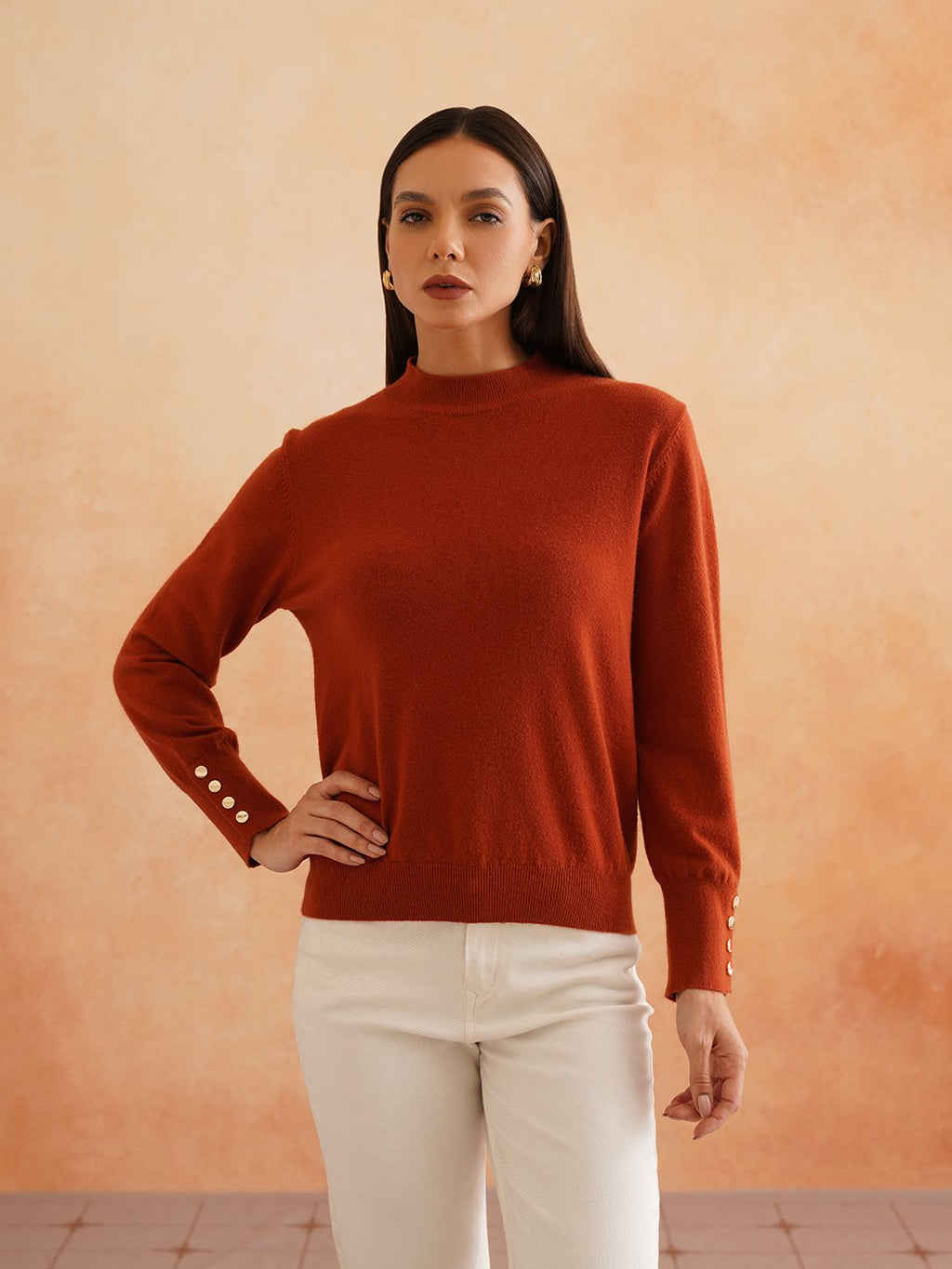 Pull Over Rust Sweaters