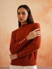 Pull Over Rust Sweaters Beatnik