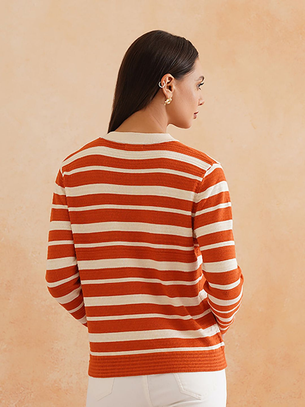 Cardigan Orange Sweaters Beatnik