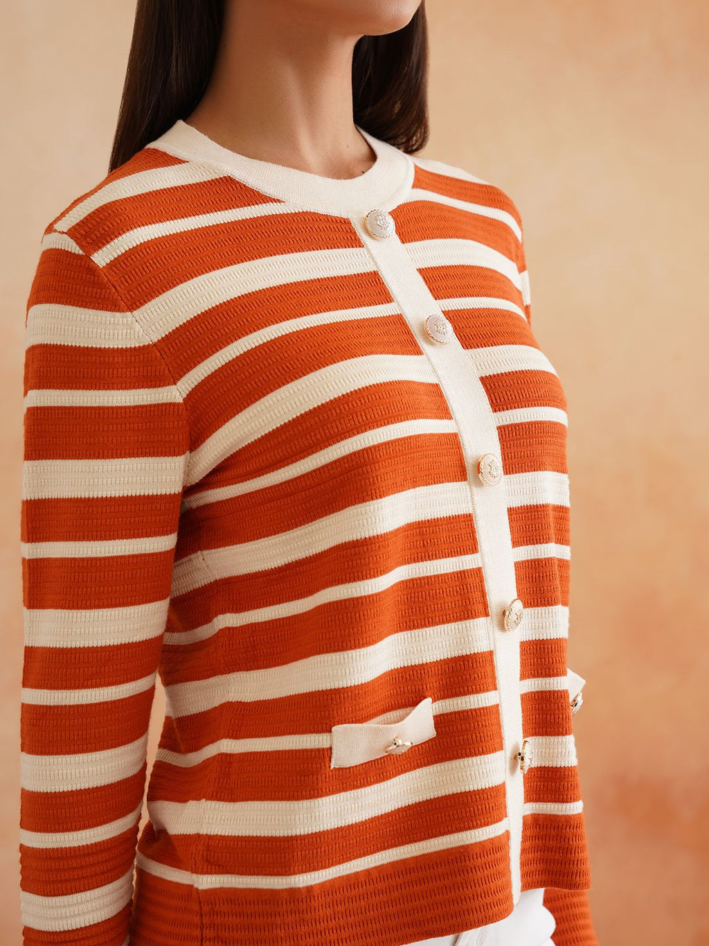 Cardigan Orange Sweaters Beatnik