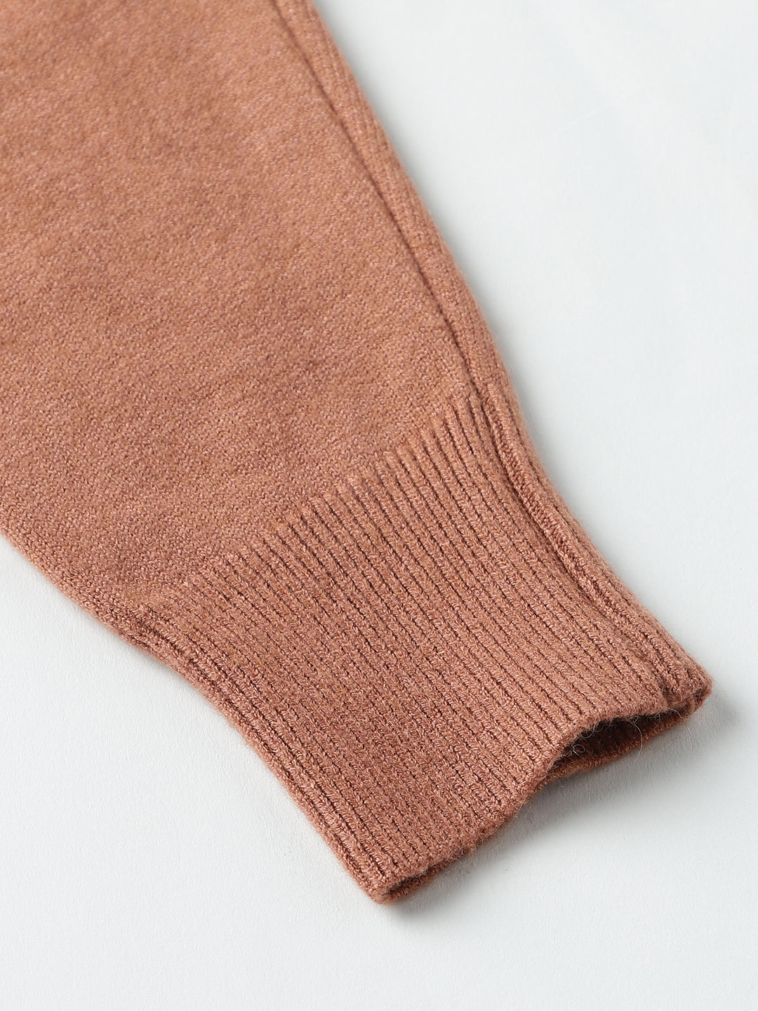 Beatnik Regular Full Sleeves Pull Over Womens Brown Sweaters Beatnik India