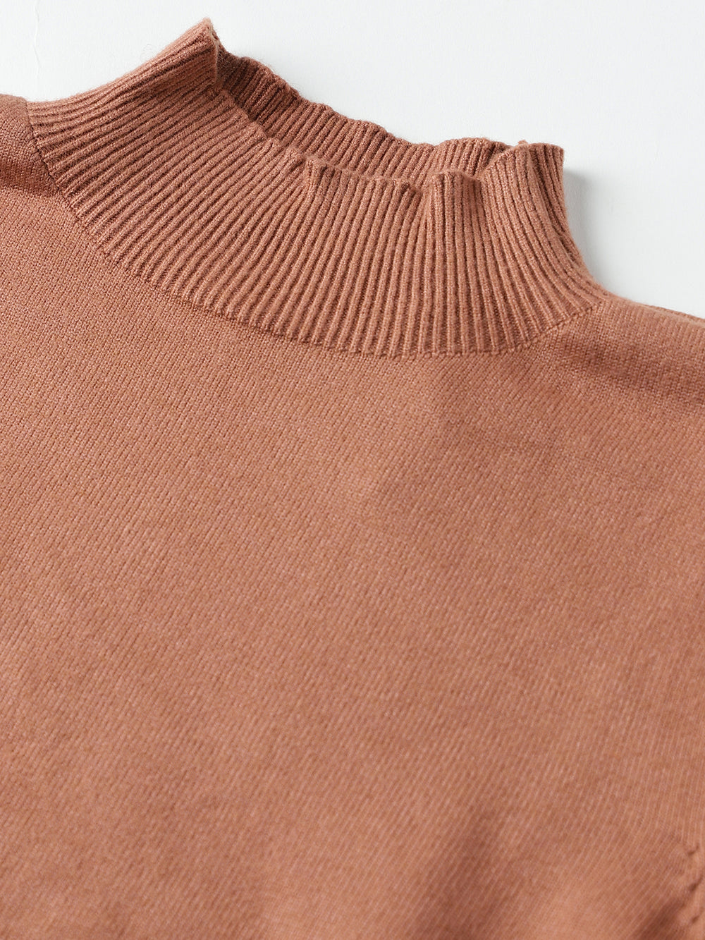 Beatnik Regular Full Sleeves Pull Over Womens Brown Sweaters Beatnik India