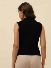 Pull Over Black Sweaters Beatnik