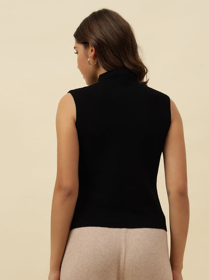 Pull Over Black Sweaters Beatnik