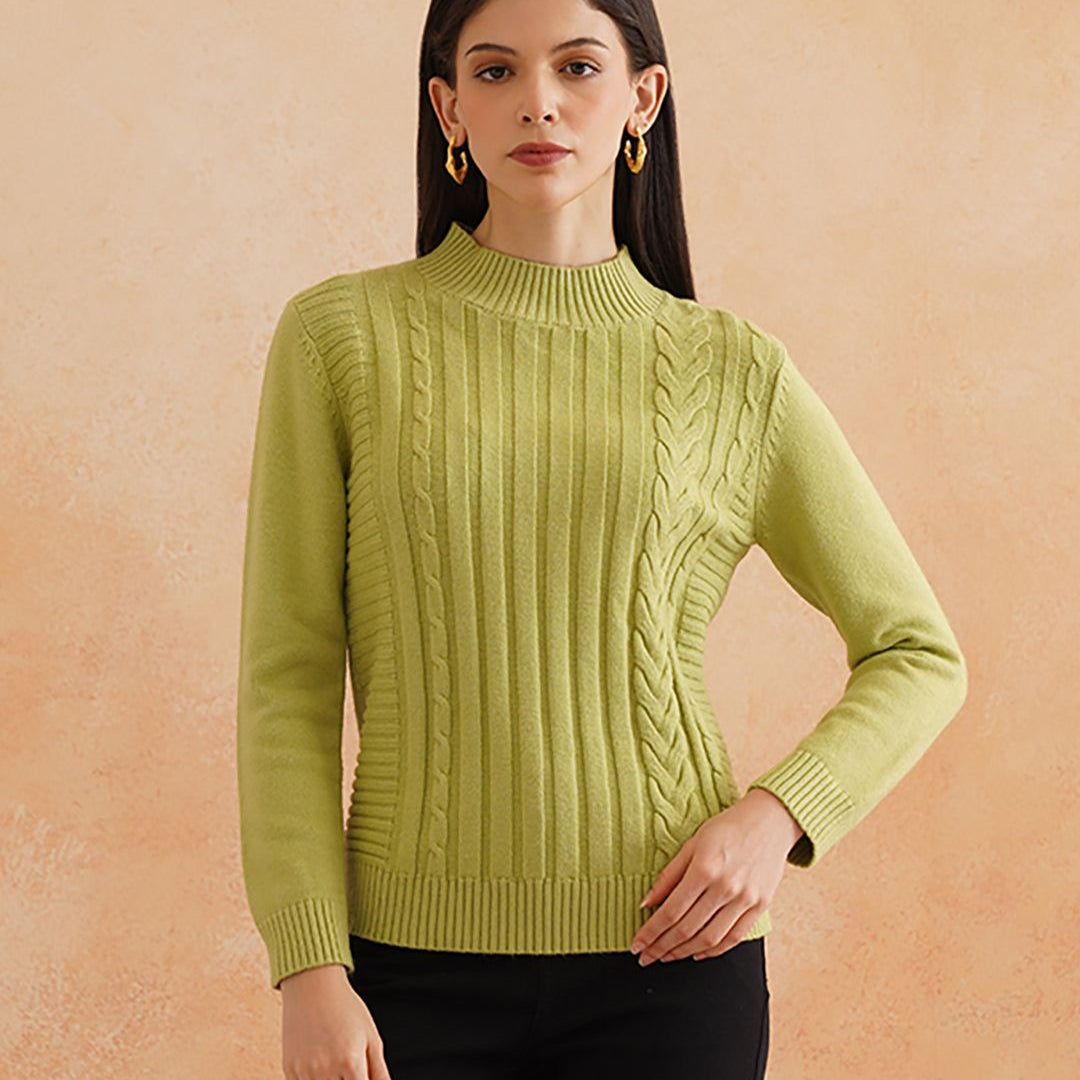 Pull Over Light Green Sweaters Beatnik