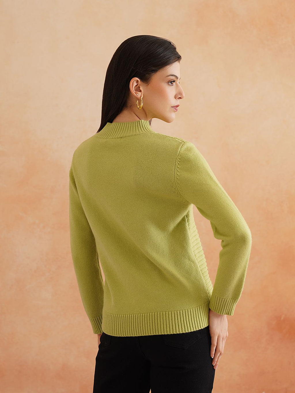 Pull Over Light Green Sweaters Beatnik