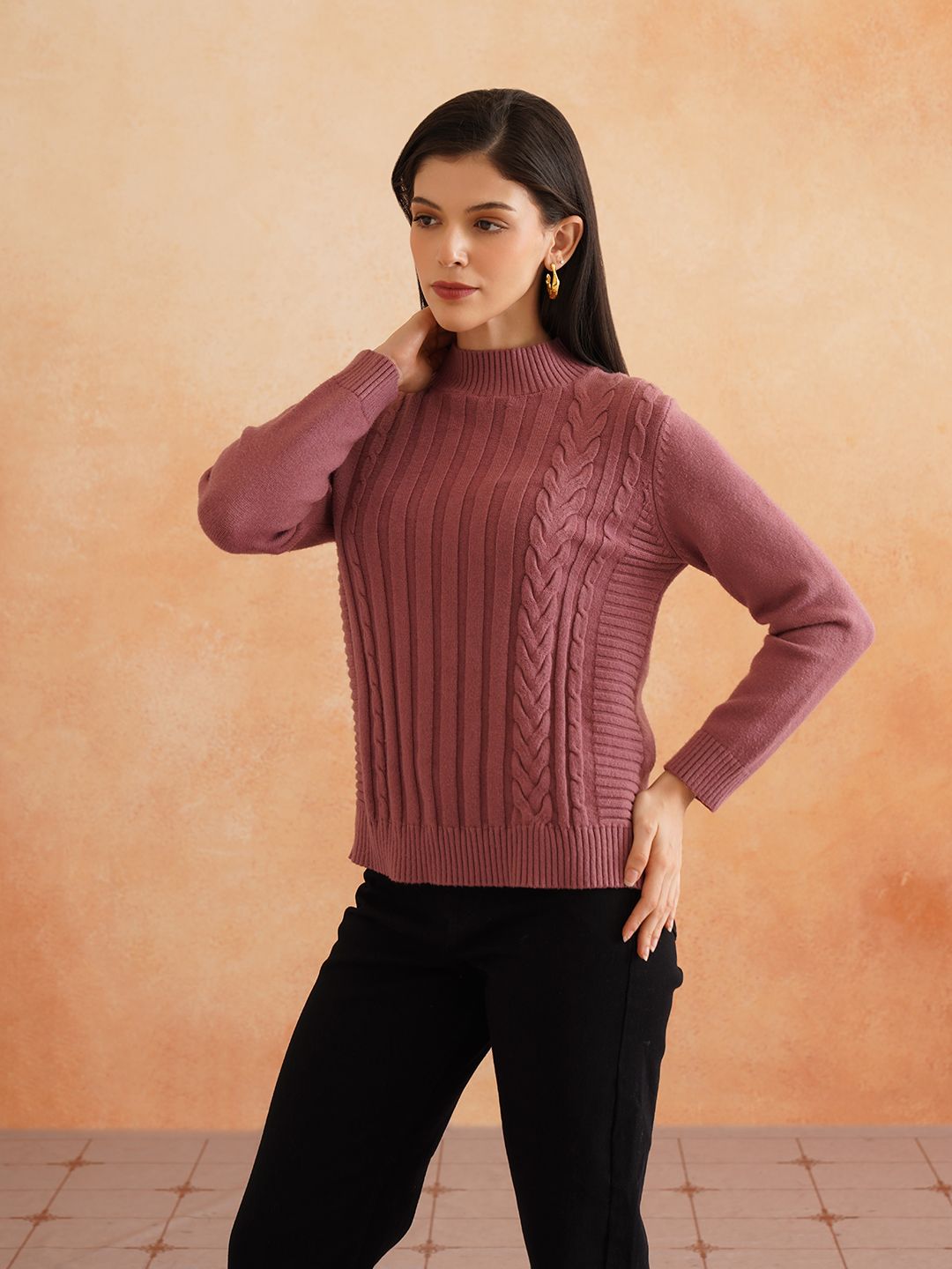 Pull Over Peach Puff Sweaters