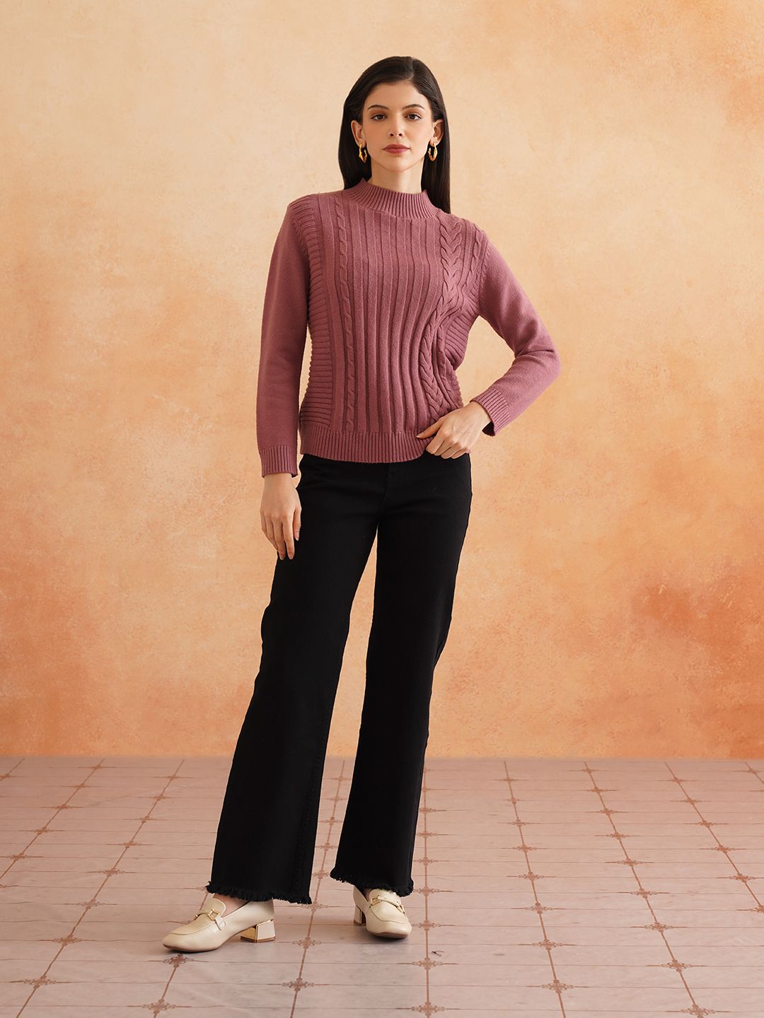 Pull Over Peach Puff Sweaters Beatnik