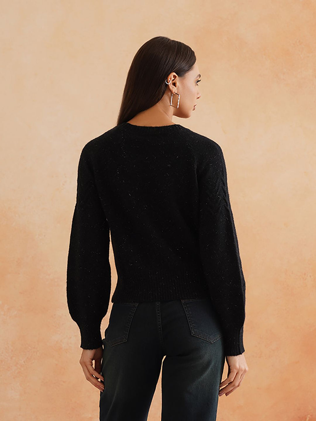 Pull Over Black Sweaters Beatnik