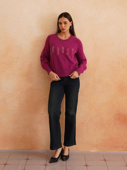 Pull Over Purple Sweaters Beatnik