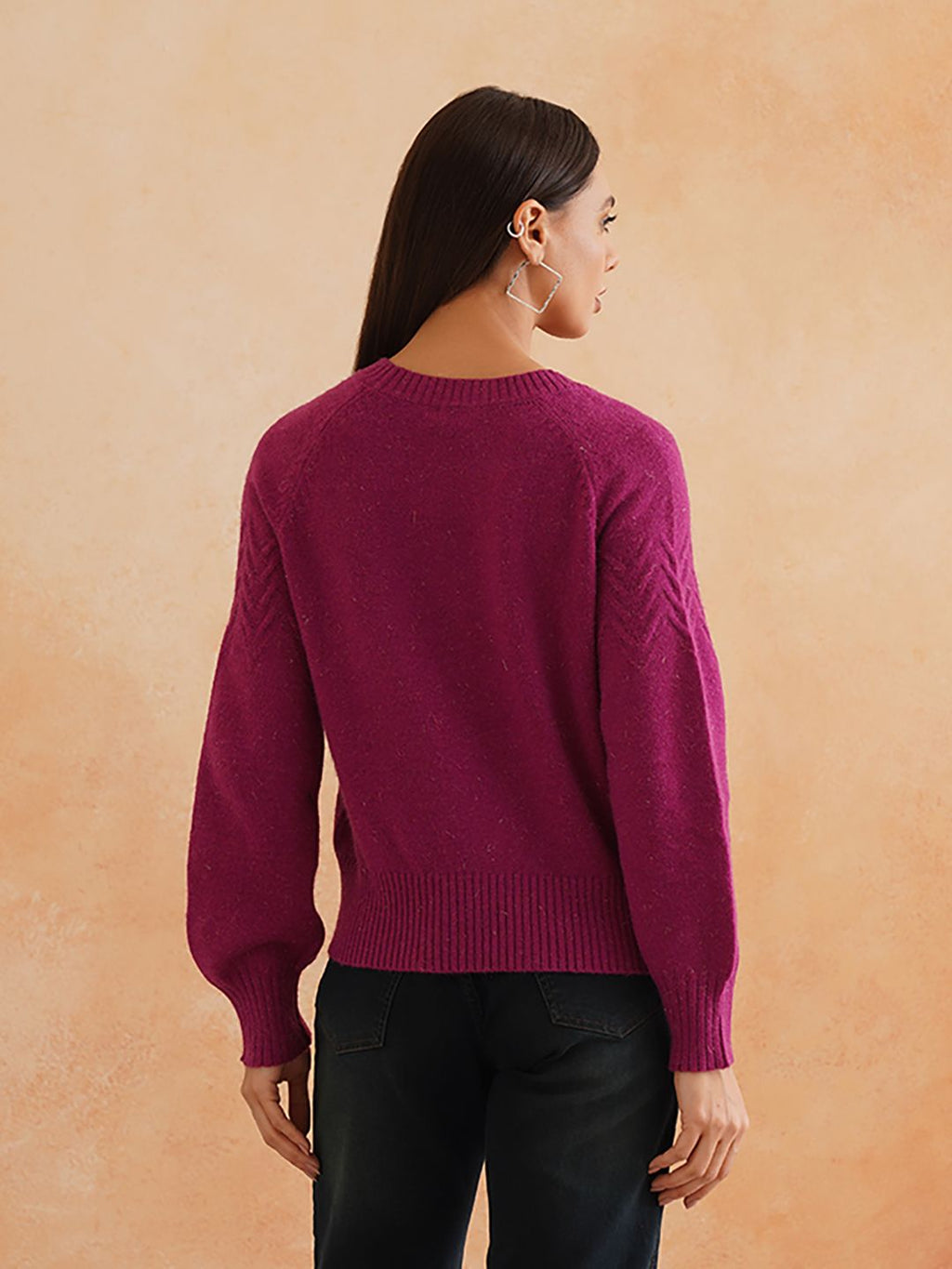 Pull Over Purple Sweaters Beatnik