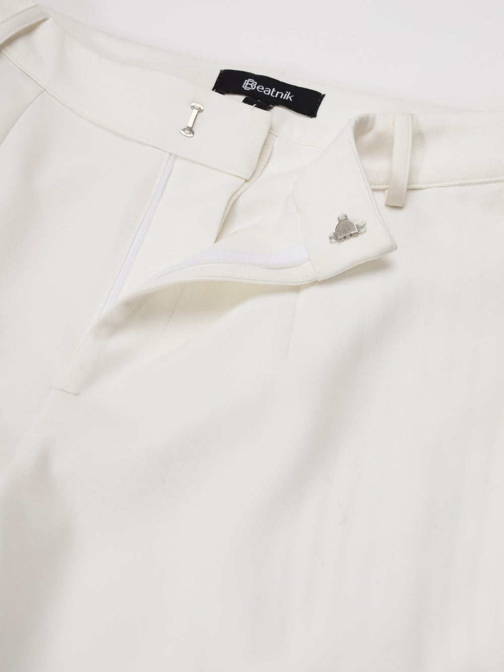 Beatnik Polyester Notched Lapel White Womens Western Suits Beatnik India