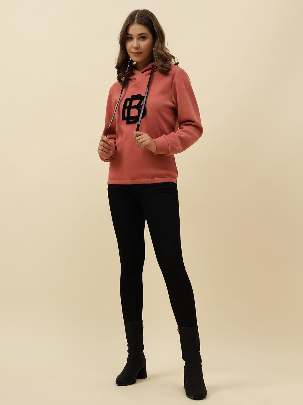 Hooded Pink Sweatshirts Beatnik