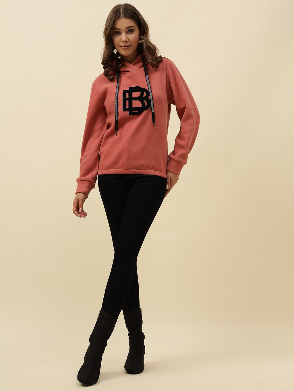 Hooded Pink Sweatshirts Beatnik
