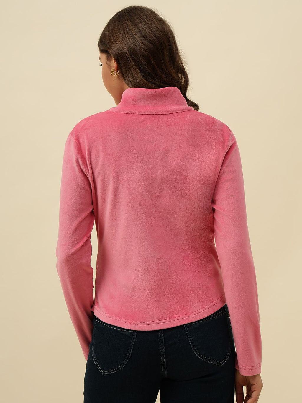 Non Hooded Pink Sweatshirts Beatnik