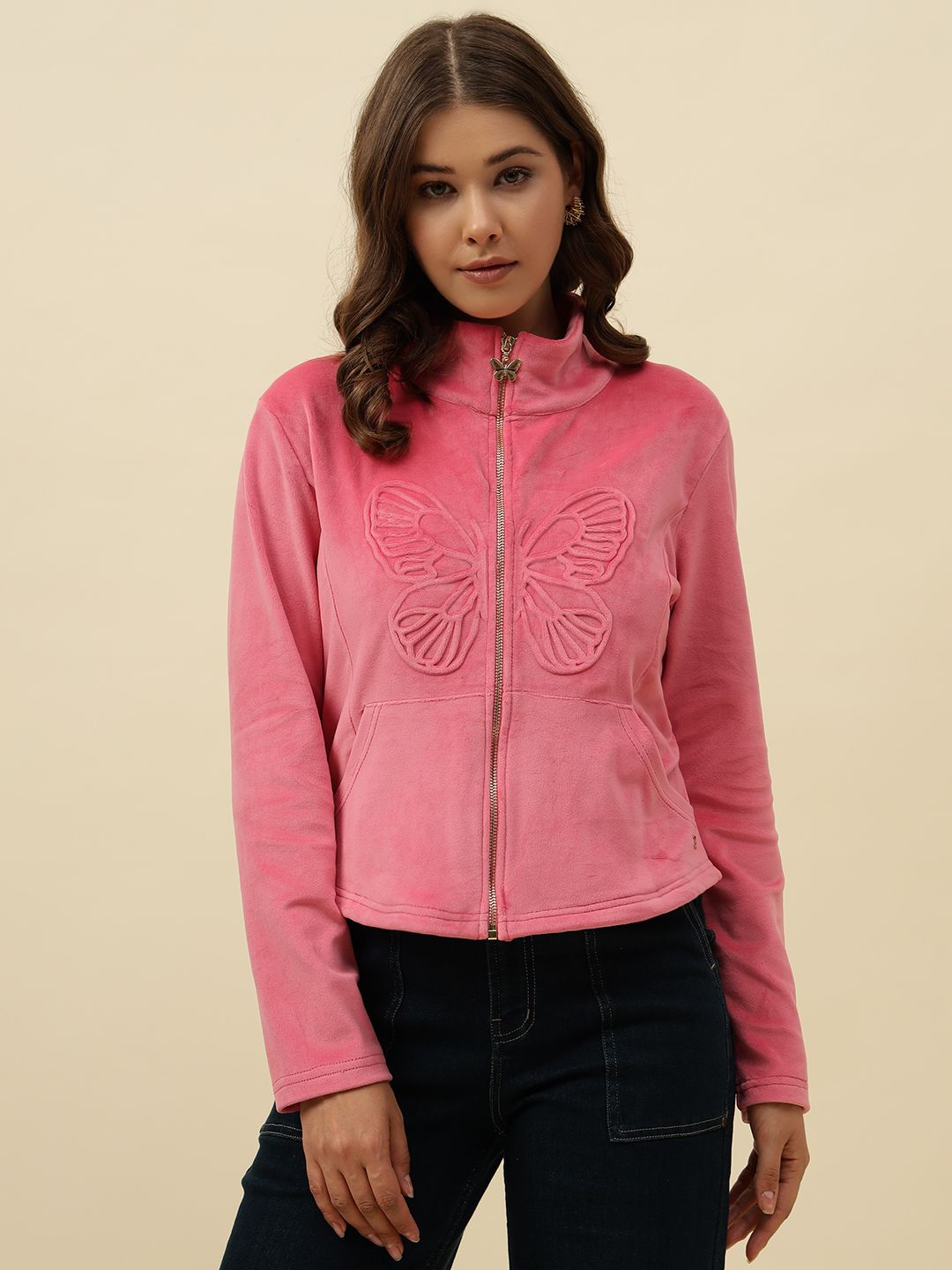 Non Hooded Pink Sweatshirts Beatnik