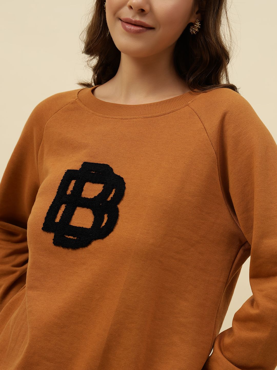 Sandy Brown Sweatshirts Beatnik