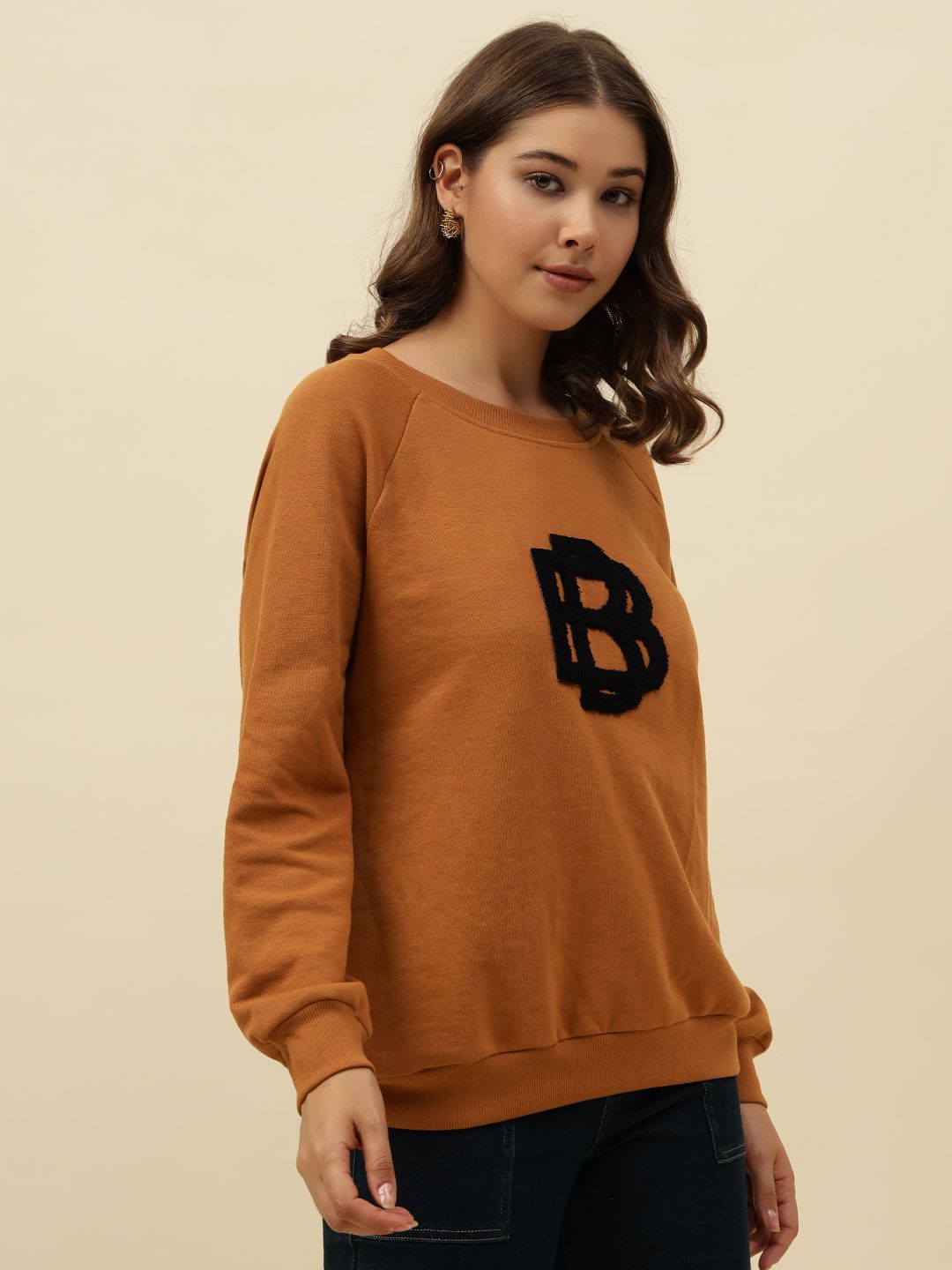 Sandy Brown Sweatshirts Beatnik