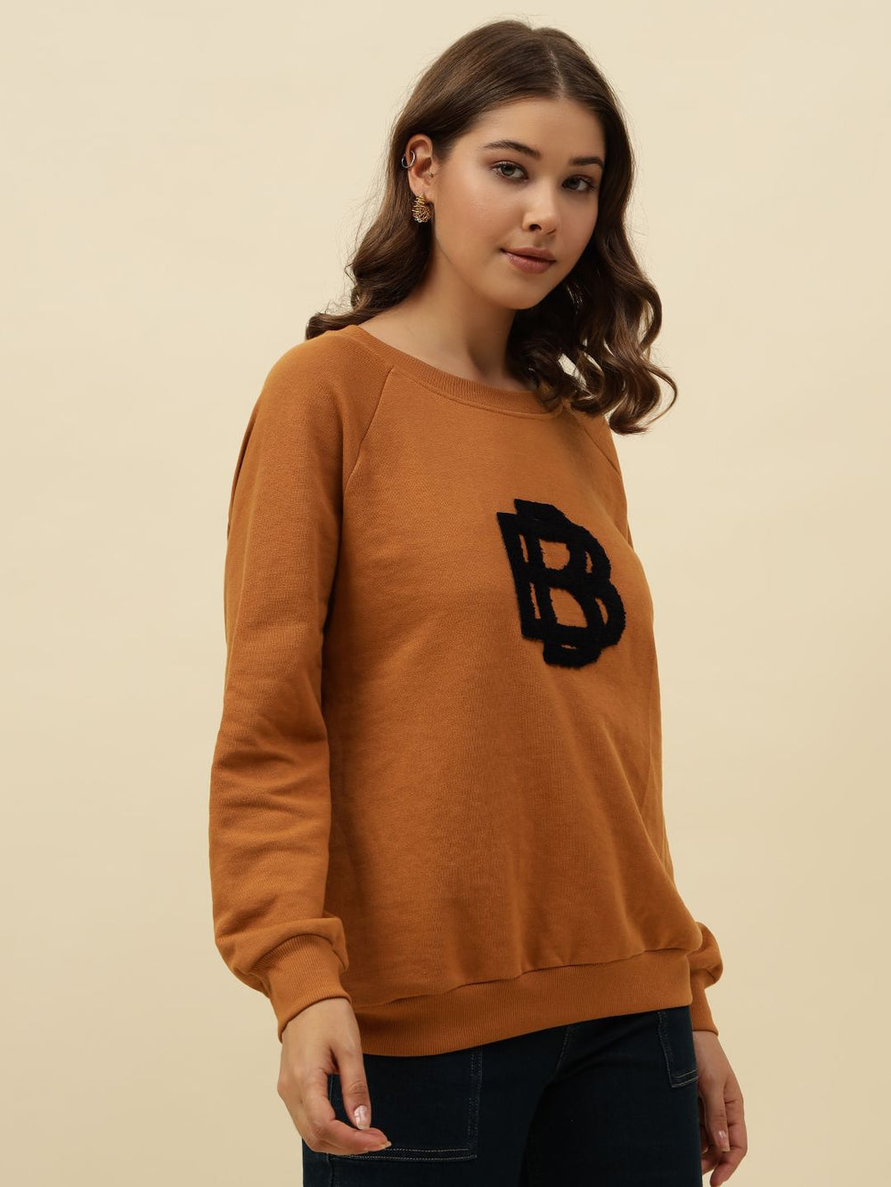 Sandy Brown Sweatshirts Beatnik