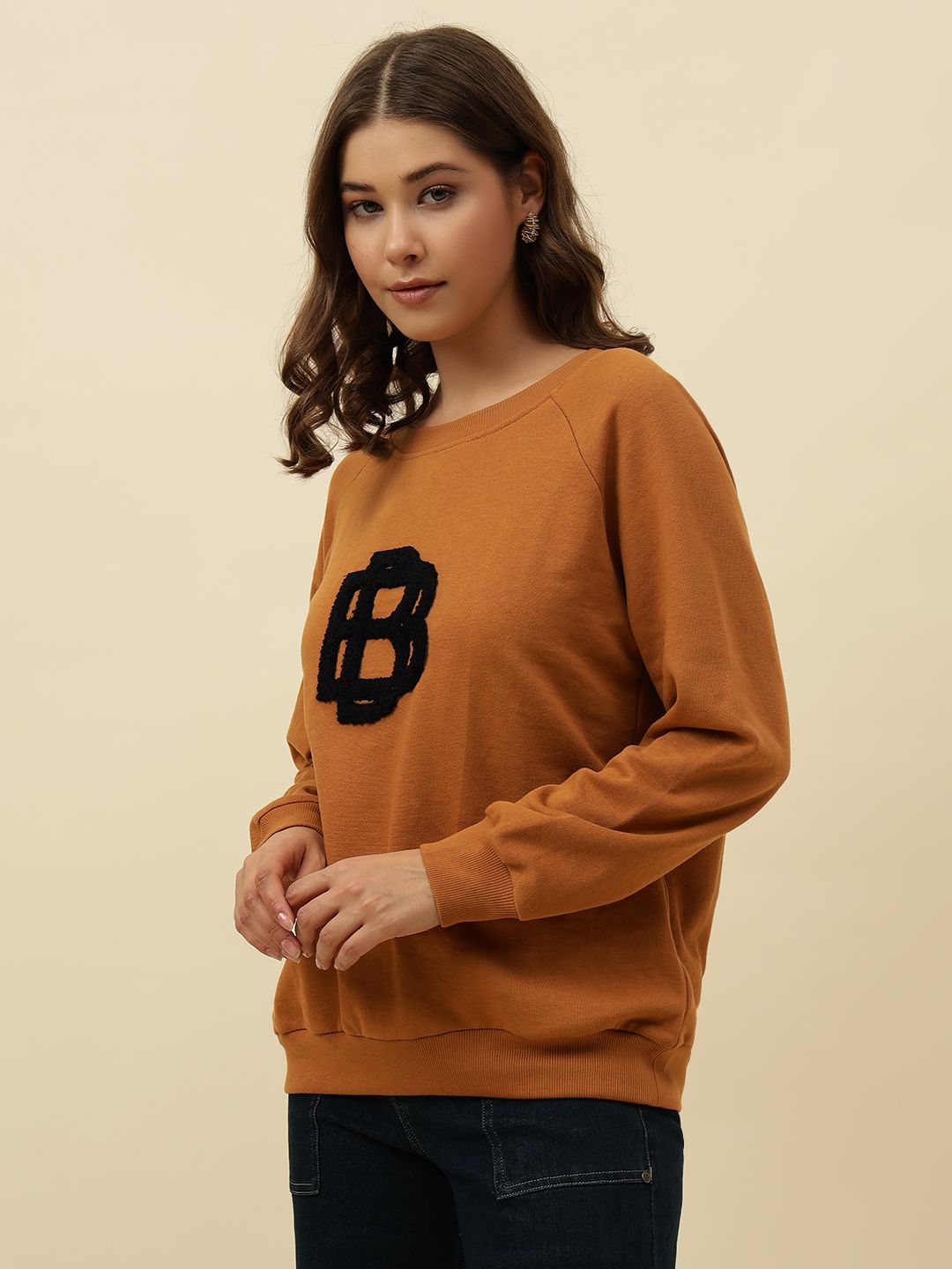 Sandy Brown Sweatshirts Beatnik