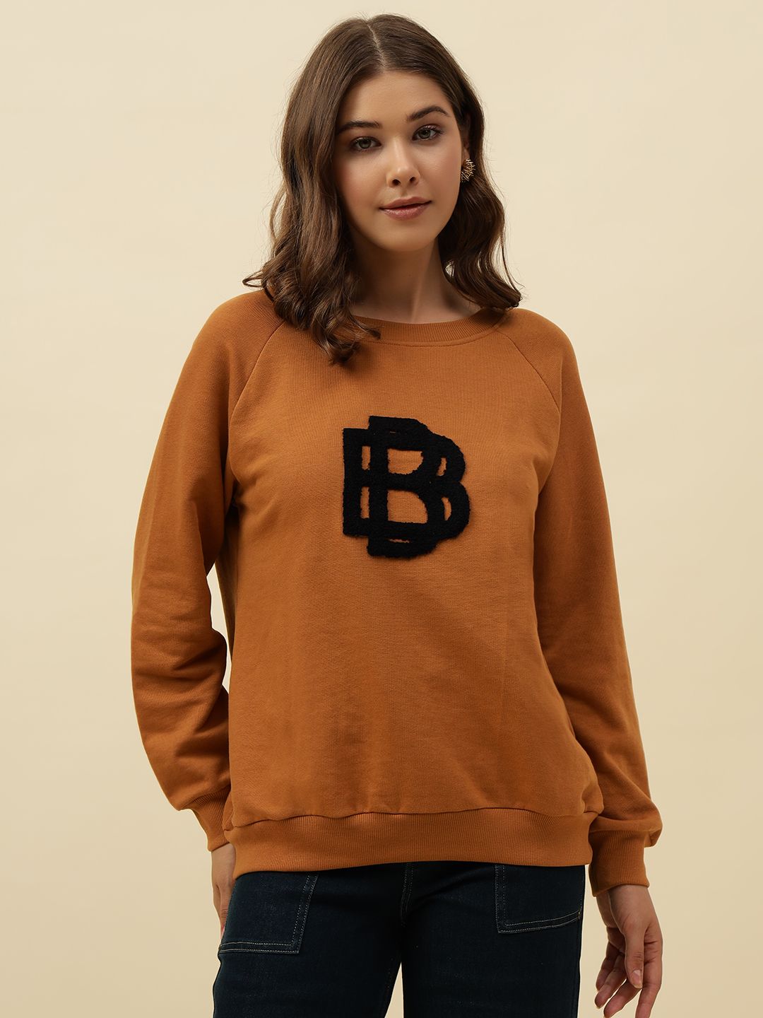 Sandy Brown Sweatshirts Beatnik
