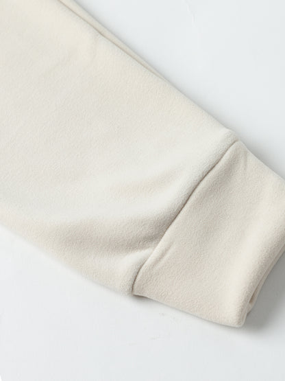 Beatnik Casual Wear Hooded Cuffed Sleeves Off White Sweatshirts Beatnik India