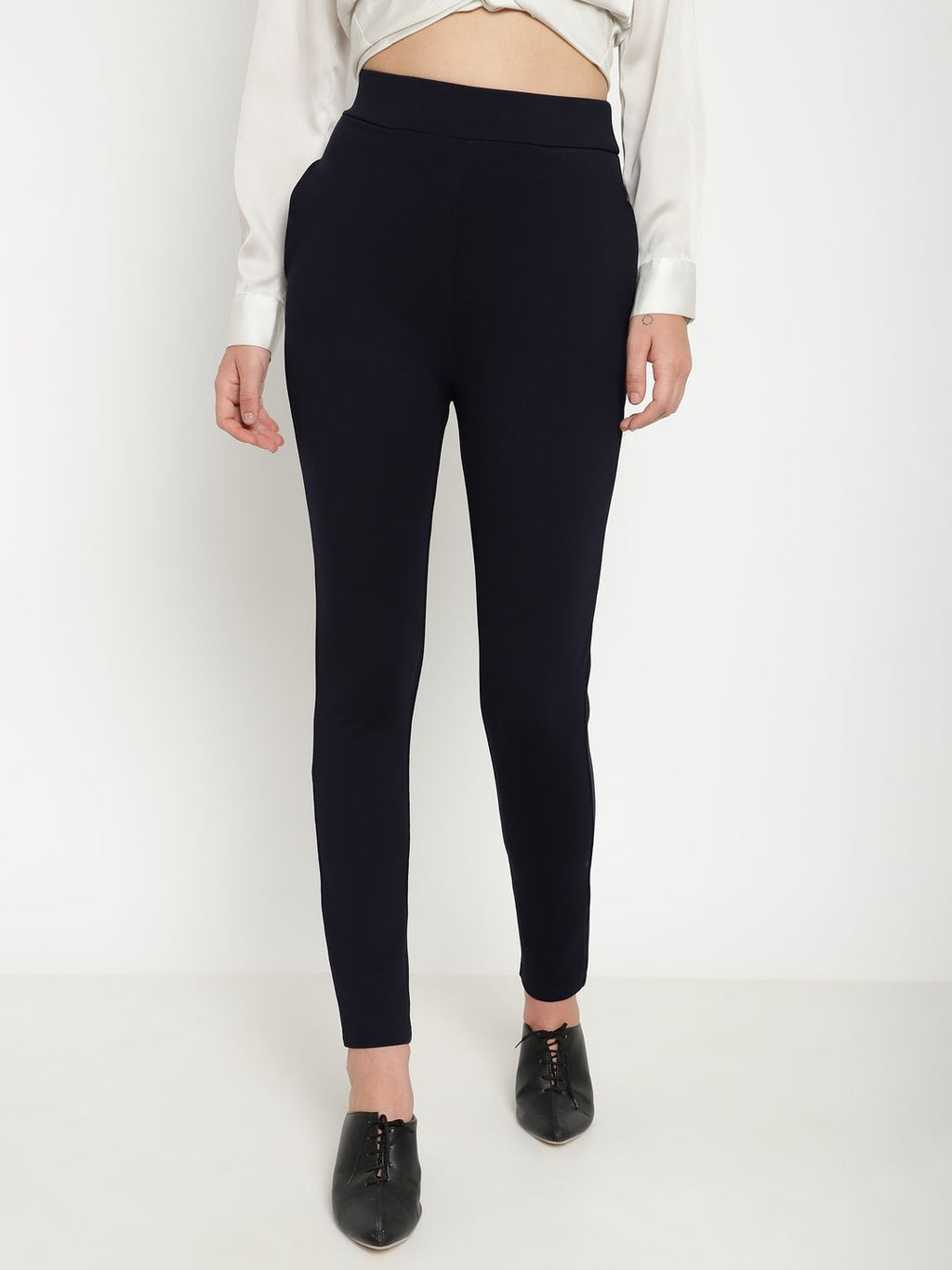 Beatnik-Navy Blue-Slim Fit-Treggings Beatnik
