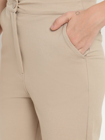 Beatnik Beige Straight Treggings Beatnik