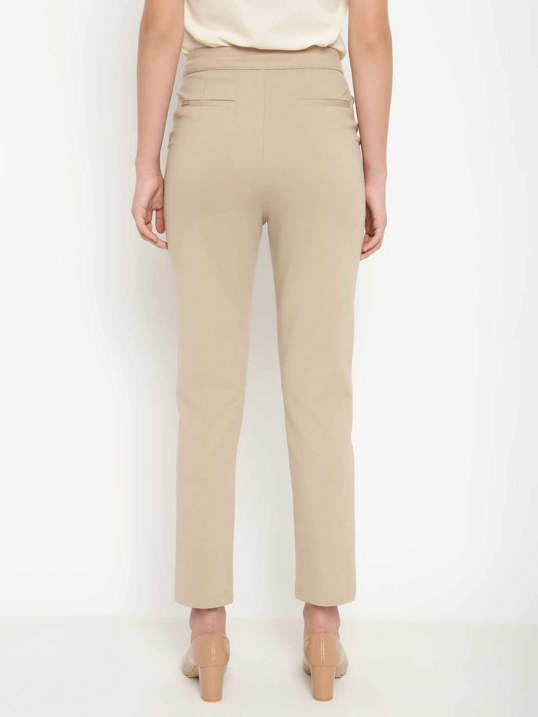 Beatnik Beige Straight Treggings Beatnik