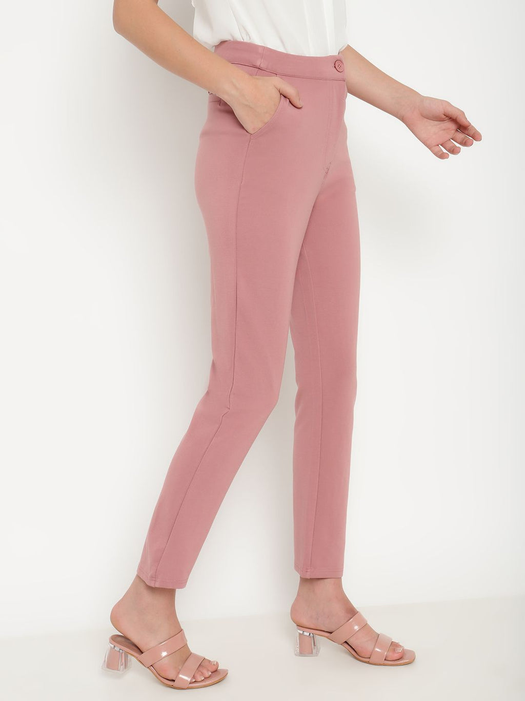 Beatnik Peach Puff Straight Treggings Beatnik