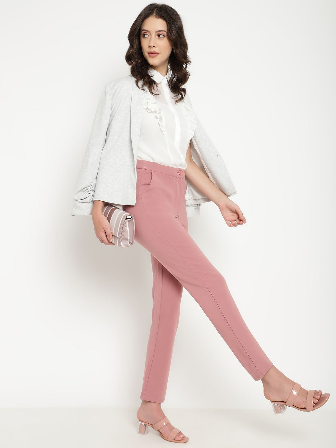 Beatnik Peach Puff Straight Treggings Beatnik