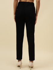 Black Slim Fit Stretchable Tregging Beatnik