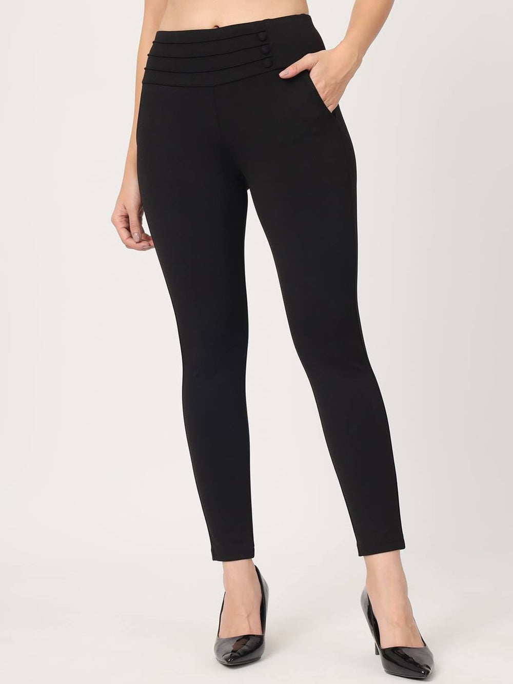 Beatnik Jeggings Ankle Length Solid Womens Jegging & Treggings Beatnik India