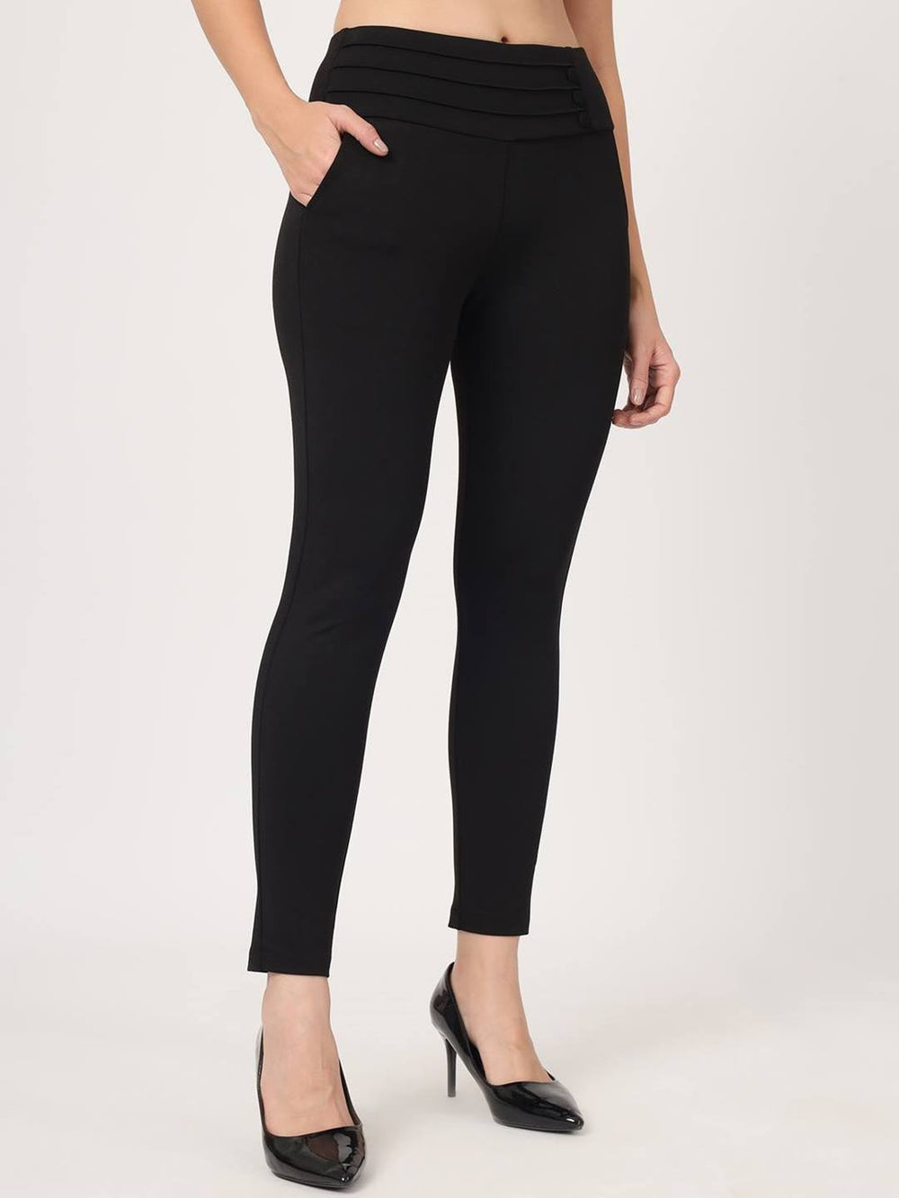 Beatnik Jeggings Ankle Length Solid Womens Jegging & Treggings Beatnik India