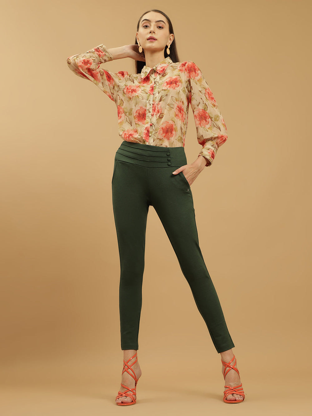 Beatnik Jeggings Ankle Length Solid Womens Jegging & Treggings Beatnik India