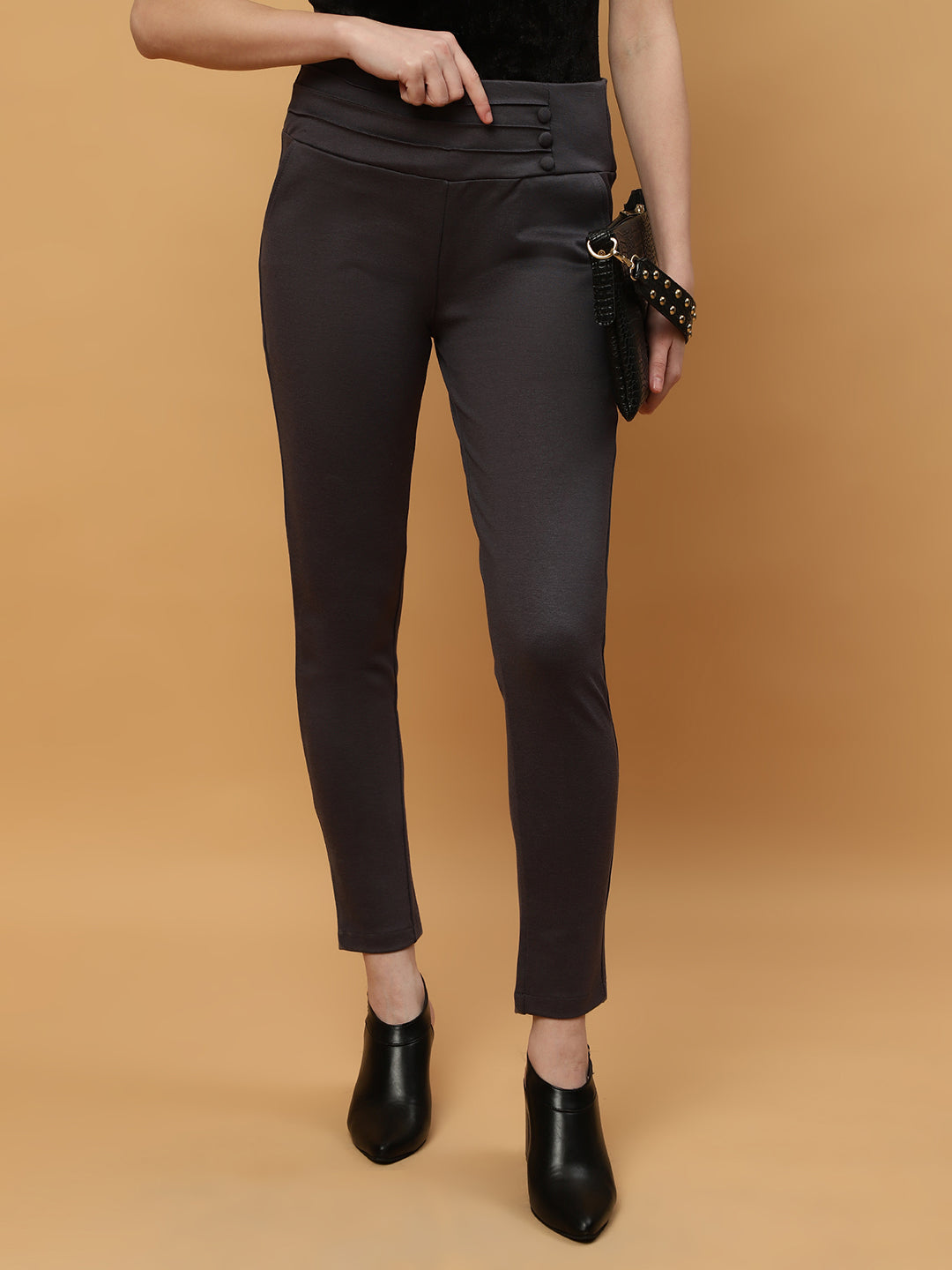 Beatnik Jeggings Ankle Length Solid Womens Jegging & Treggings Beatnik India