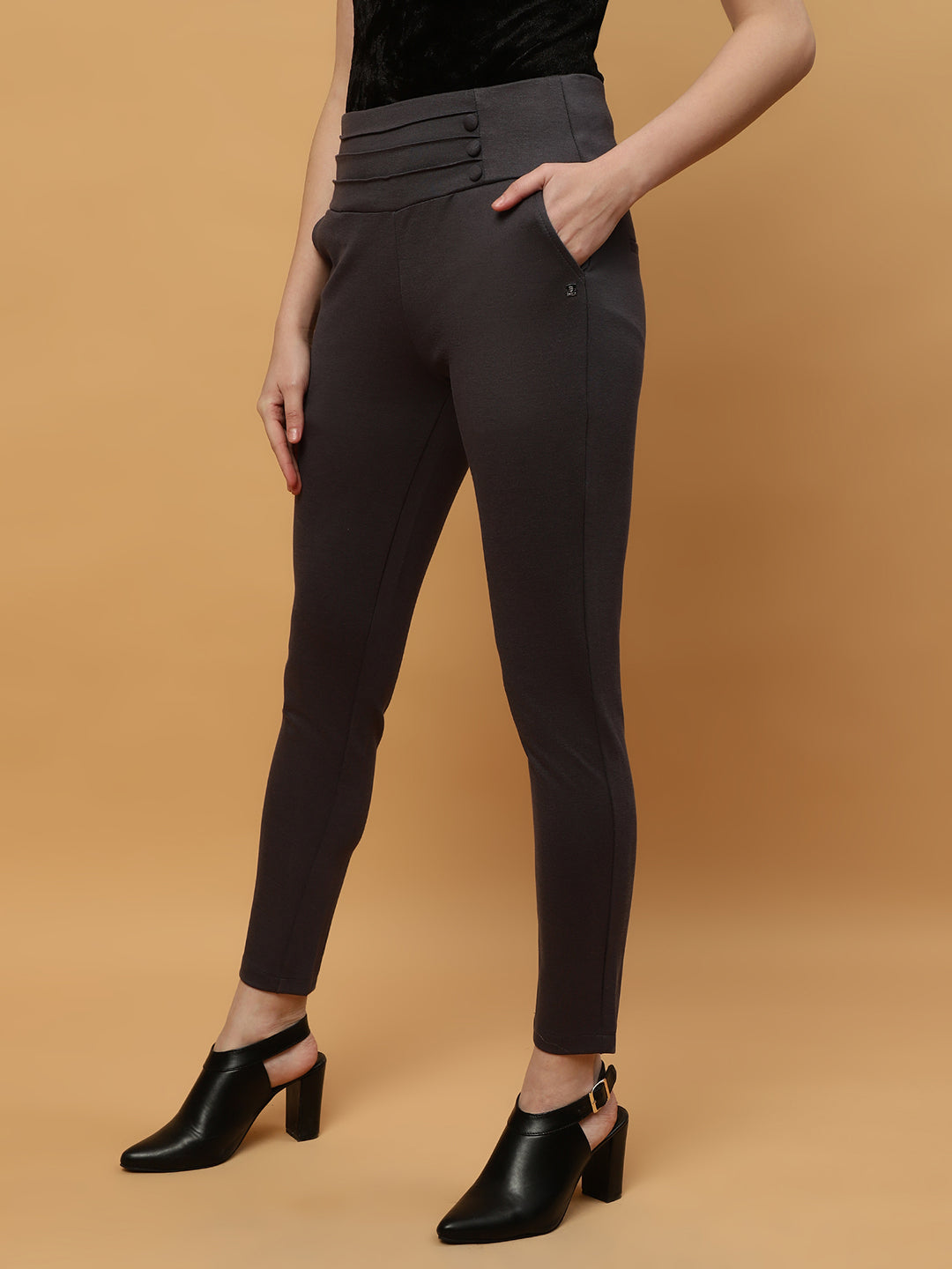 Beatnik Jeggings Ankle Length Solid Womens Jegging & Treggings Beatnik India