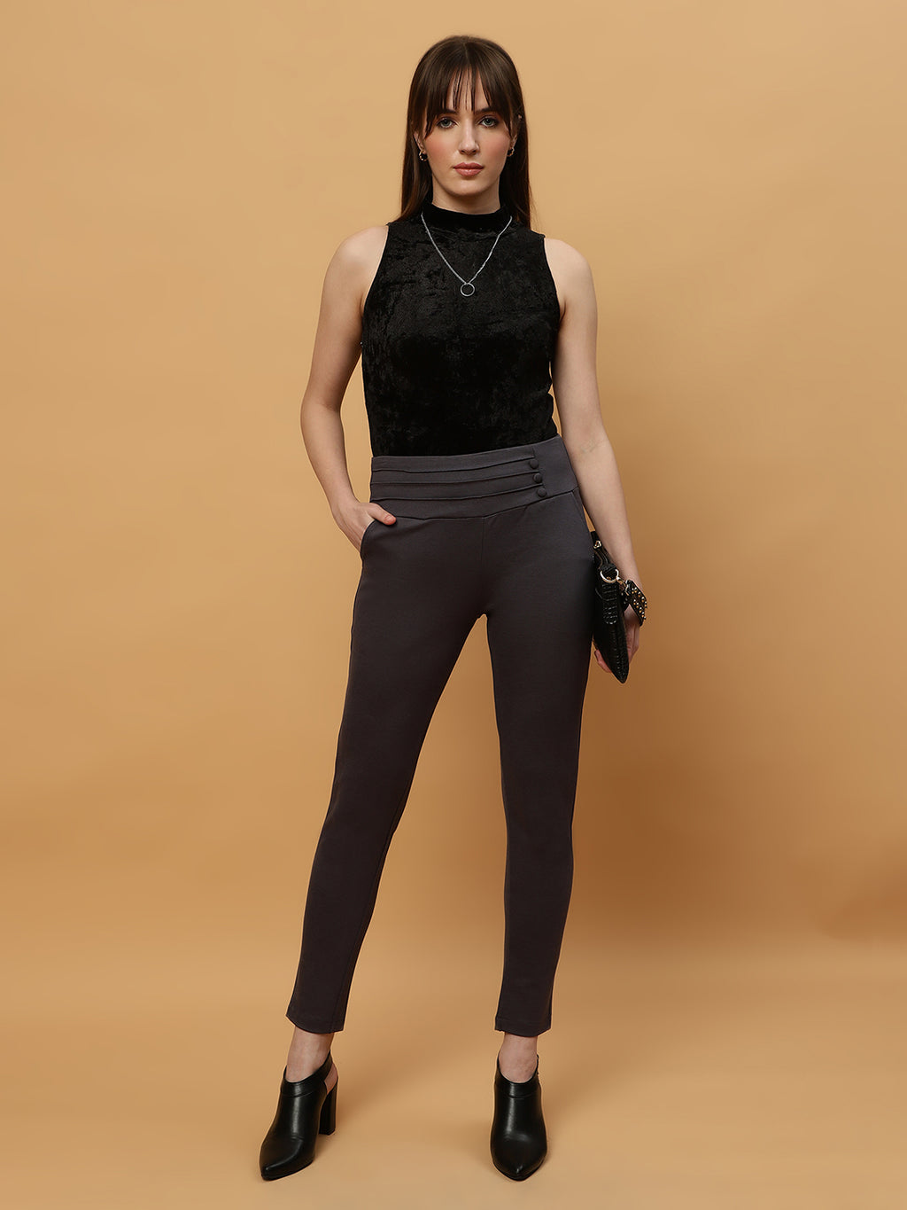 Beatnik Jeggings Ankle Length Solid Womens Jegging & Treggings Beatnik India