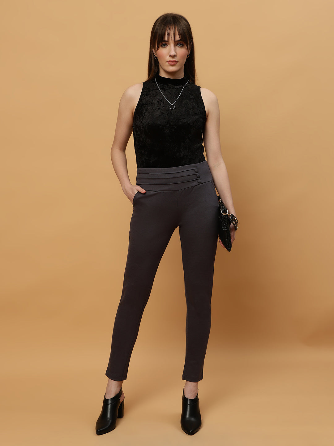 Beatnik Jeggings Ankle Length Solid Womens Jegging & Treggings Beatnik India