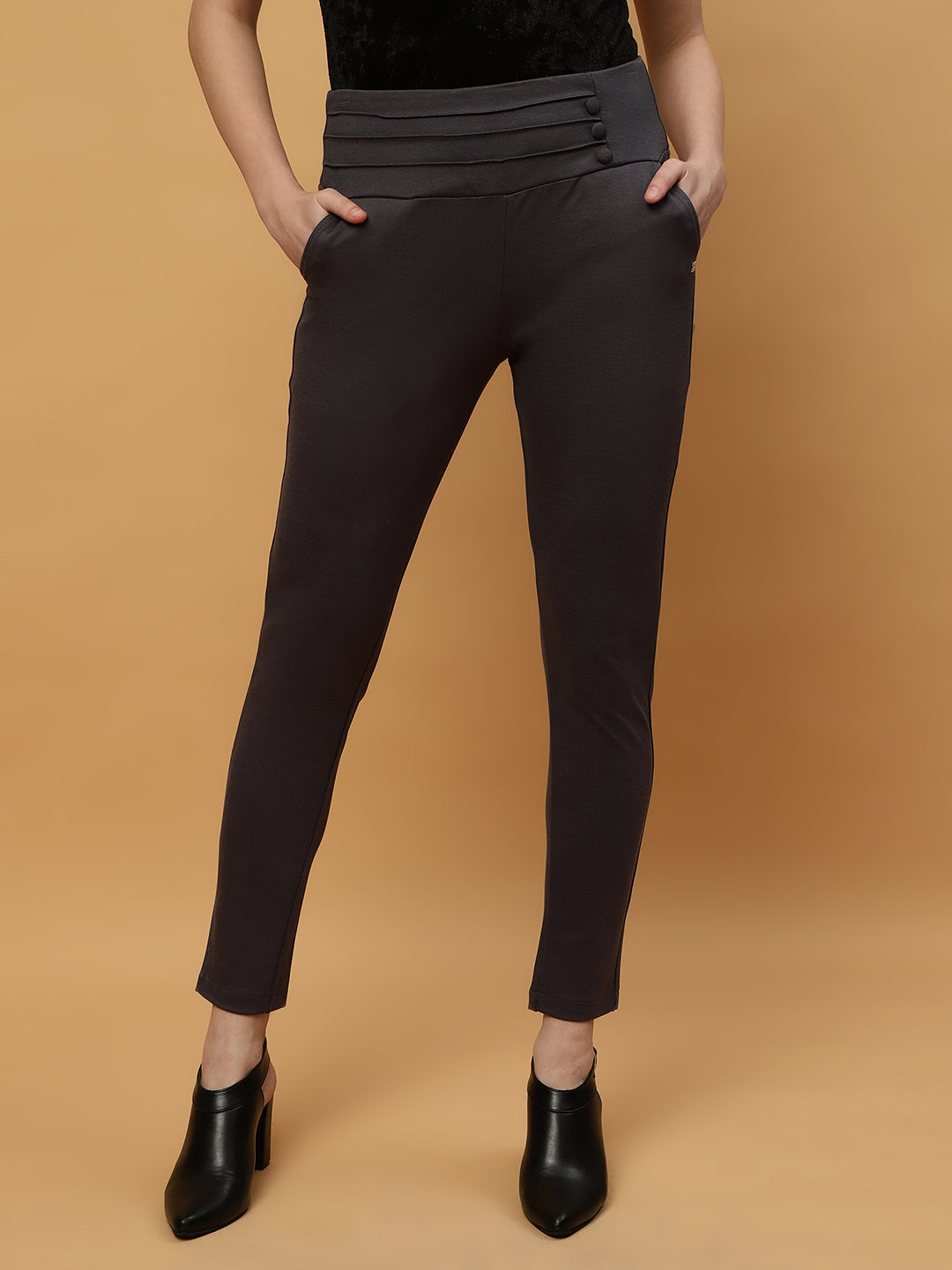 Beatnik Jeggings Ankle Length Solid Womens Jegging & Treggings Beatnik India