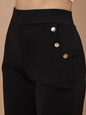 Beatnik Womens Ankle Length Fitted Pull On Closure Solid Treggings Beatnik India