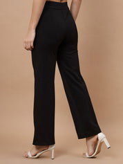 Beatnik Womens Ankle Length Fitted Pull On Closure Solid Treggings Beatnik India
