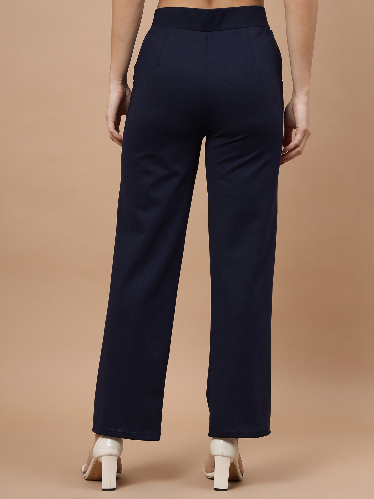 Beatnik Womens Ankle Length Fitted Pull On Closure Solid Treggings Beatnik India