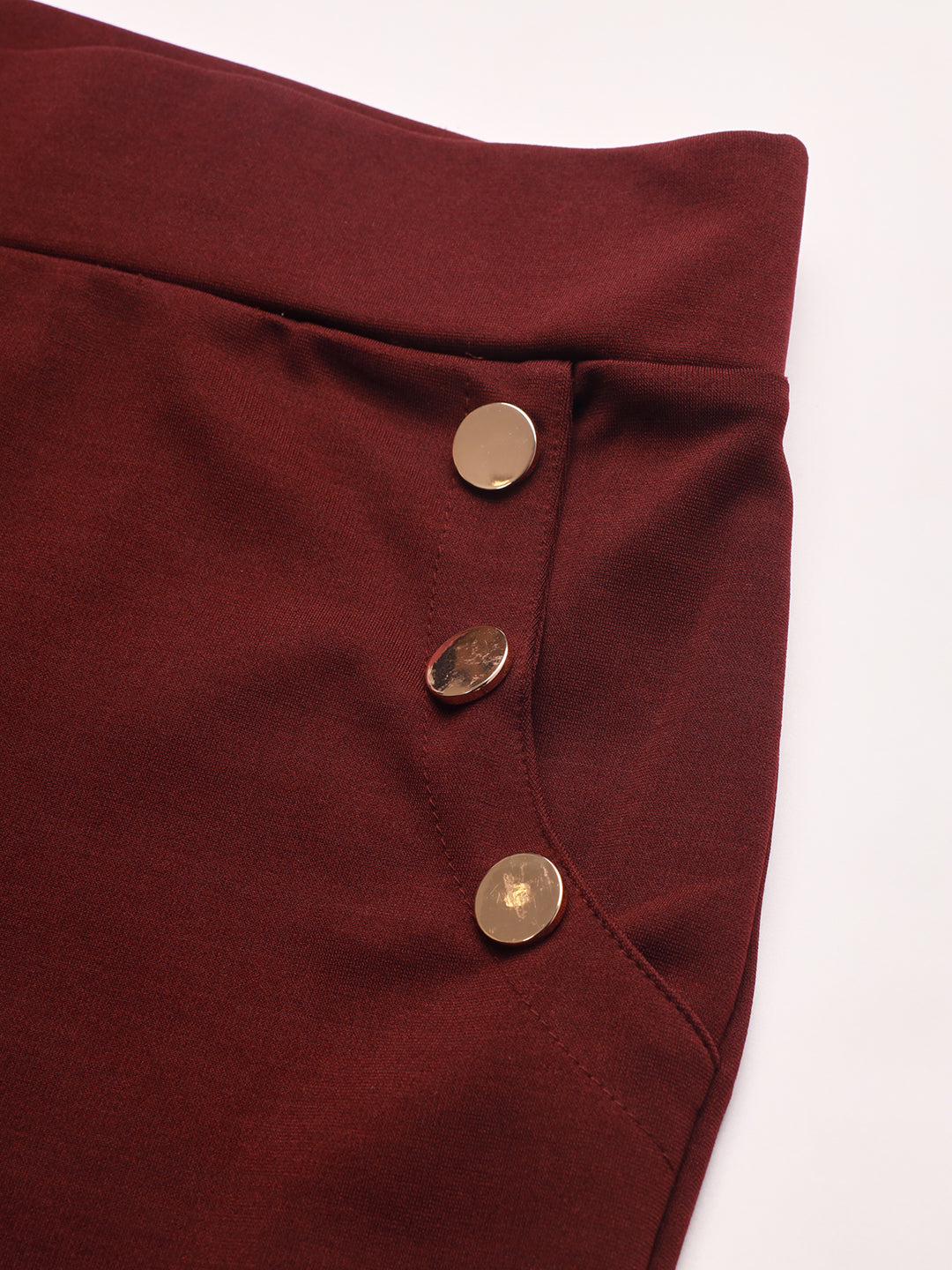 Beatnik Womens Ankle Length Fitted Pull On Closure Solid Treggings Beatnik India