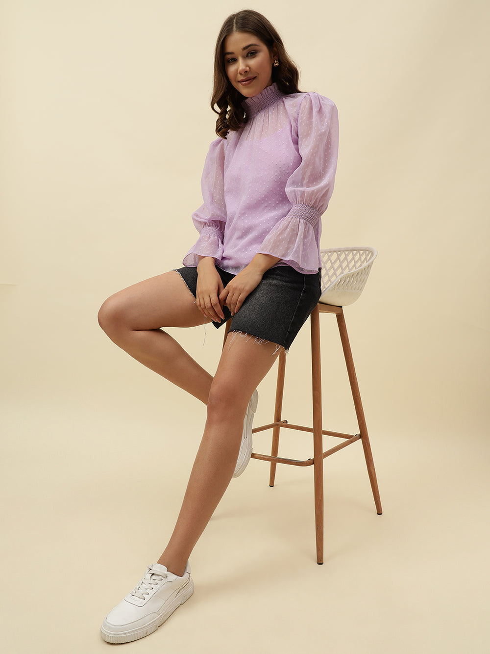 Beatnik Medium Orchid A-line  Womens Top Beatnik India