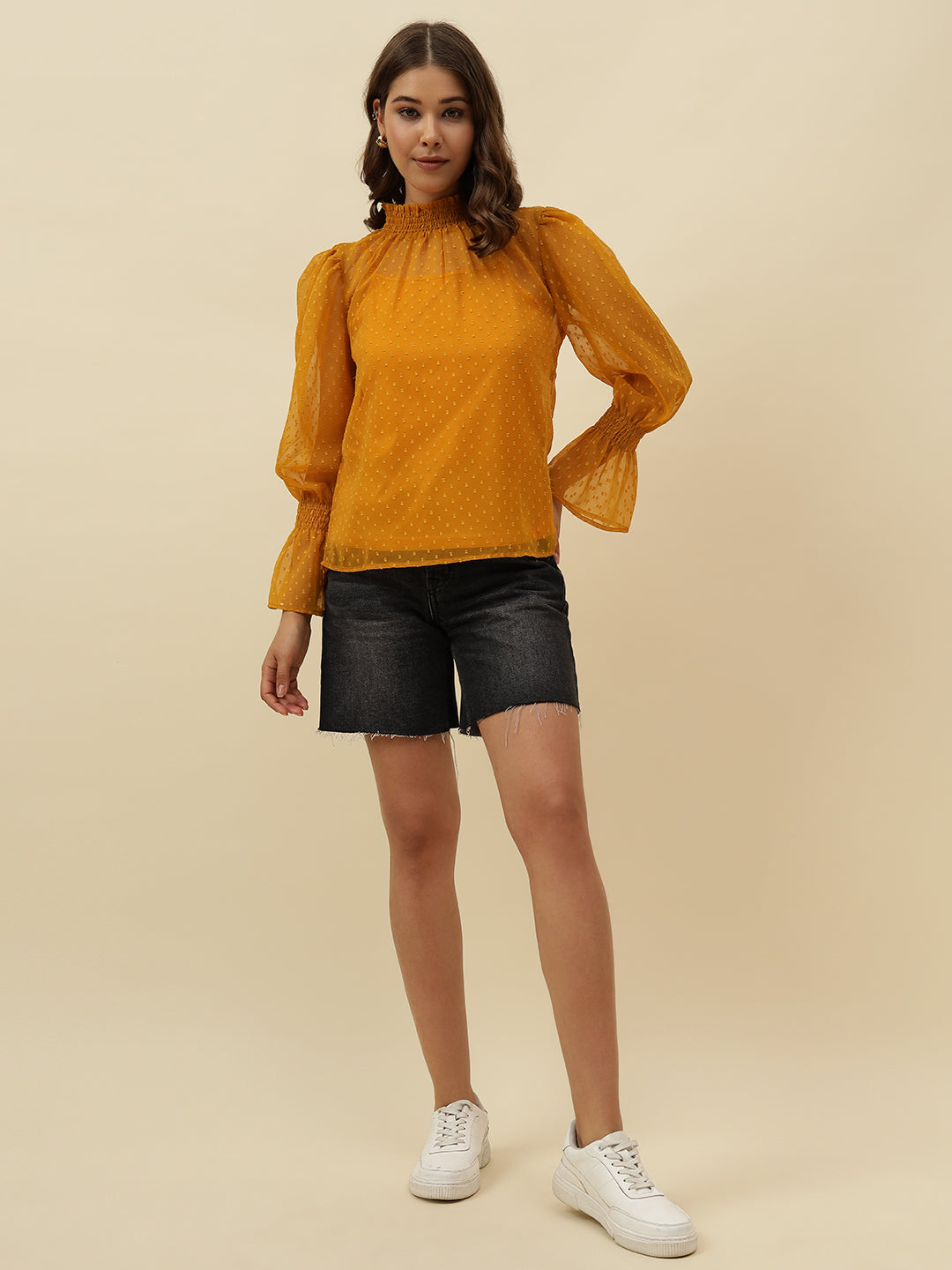 Beatnik Tangerine A-line  Womens Top Beatnik India